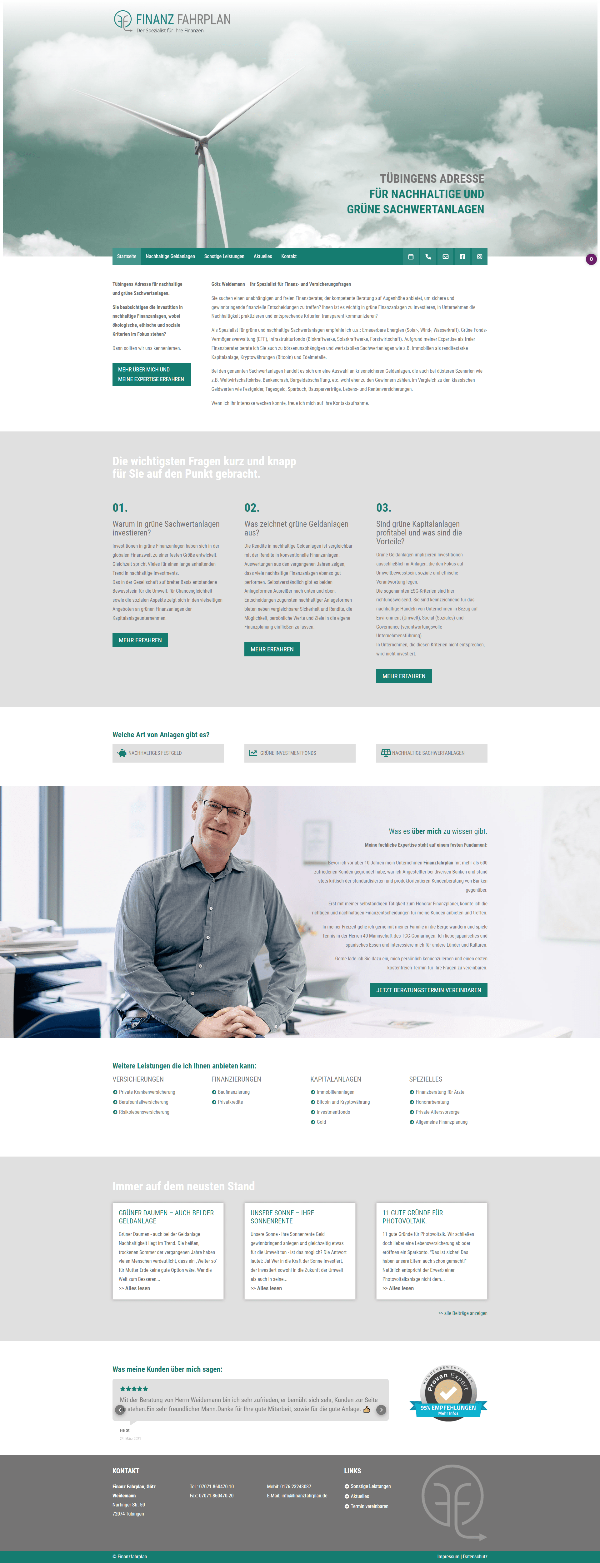Finanzfahrplan - Financing Consulting Finanzfahrplan - Financing Consulting